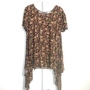 Volcom Floral Tunic Blouse